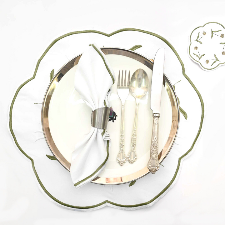 Placemats and Napkins - White