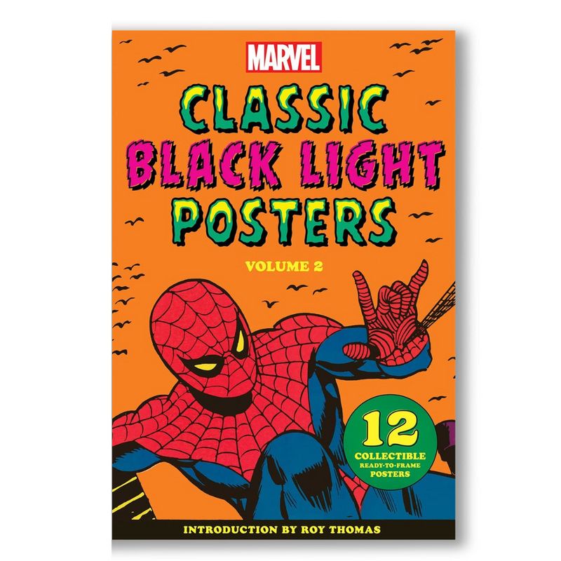 Marvel Classic Black Light Collectible Poster Portfolio Volume Book