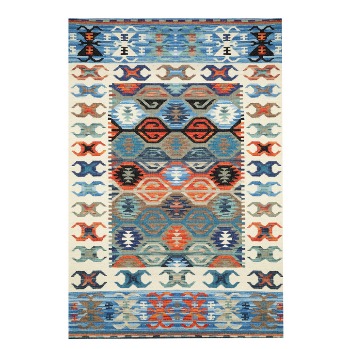 IVORY MULTICOLOR KILIM DHURRIE