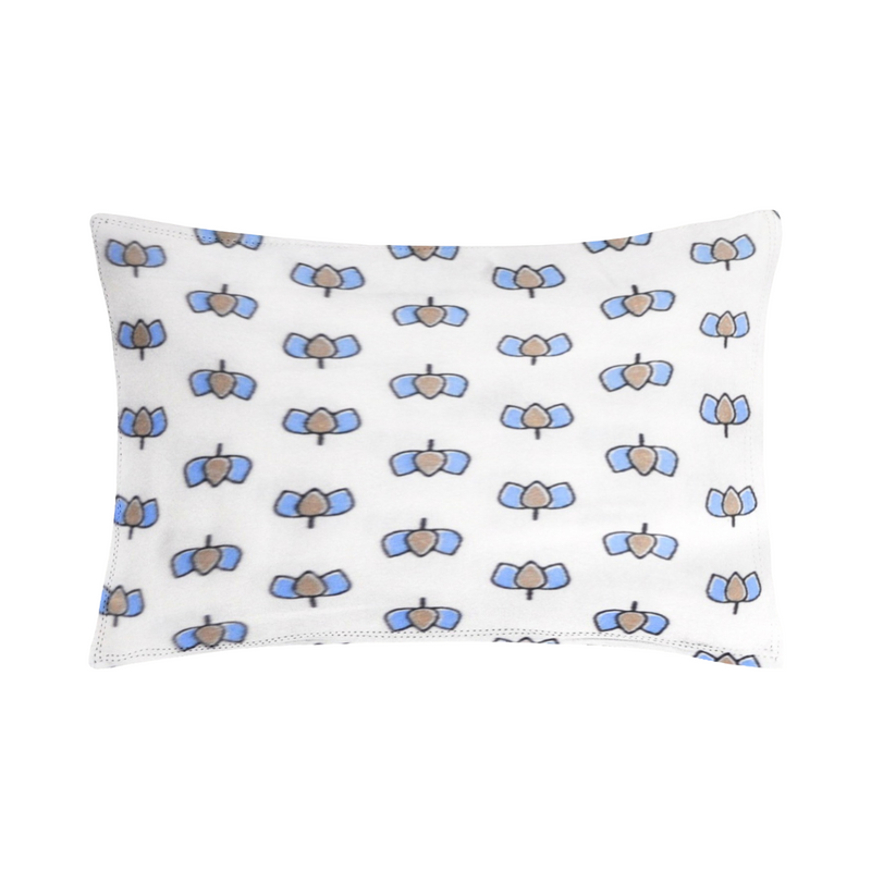 Organic Baby Pillow Cover - Lotus Print