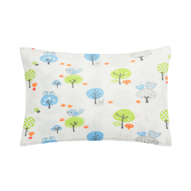 Organic Baby Pillow Cover - Birdie Print