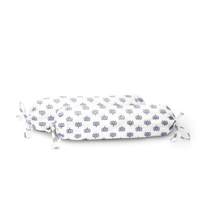 Organic Baby Bolster Cover Set - Lotus Print