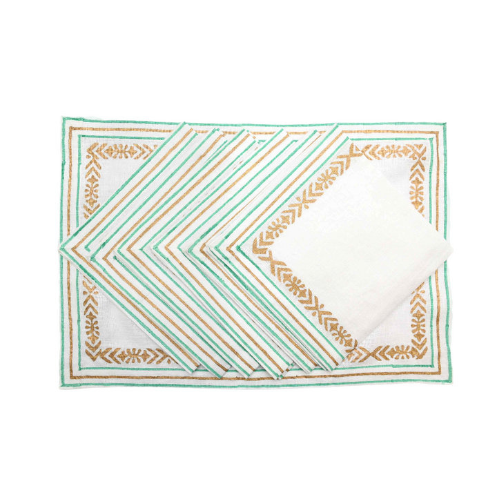 Placemats And Napkins - turquoise