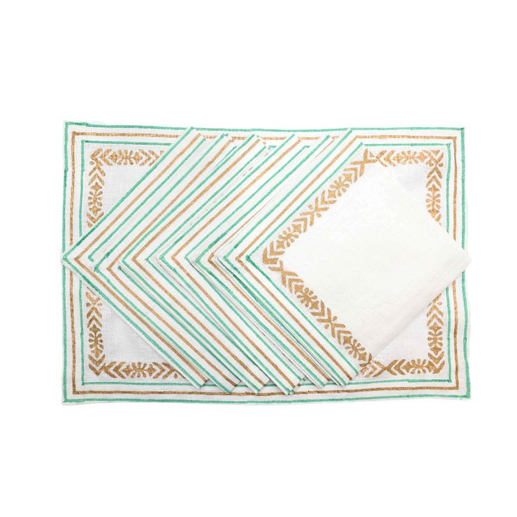 Placemats And Napkins - turquoise