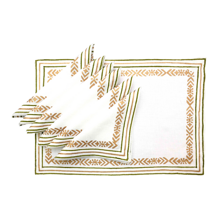 Placemats And Napkins - Olive
