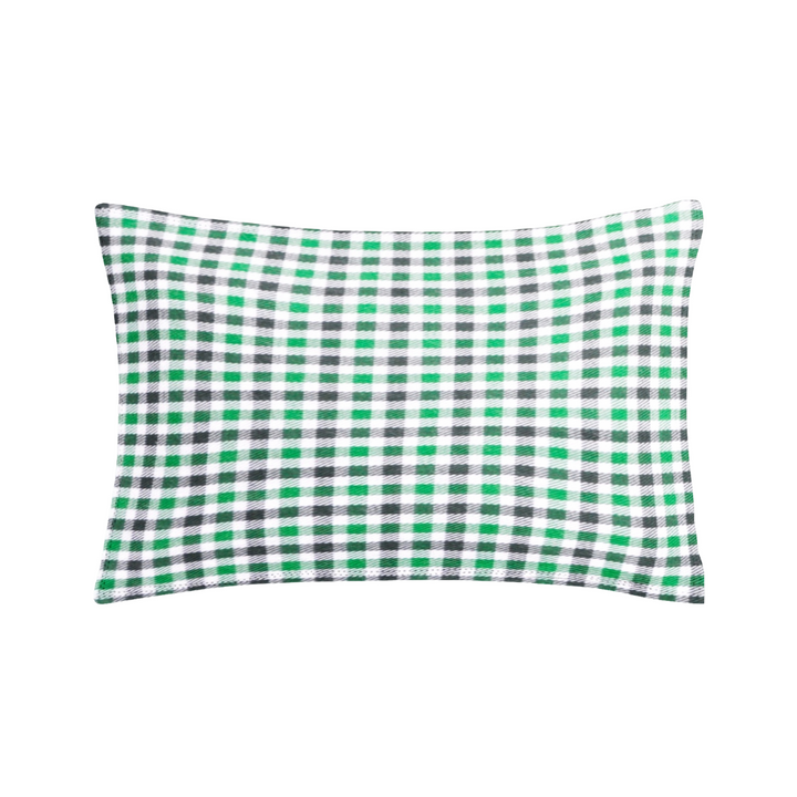 Organic Baby Pillow Cover Set - Checks