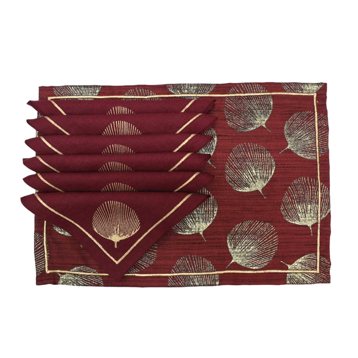 Placemats And Napkins - Golden Leaf