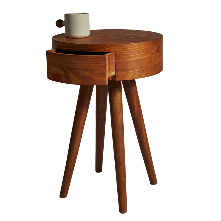 Cylinder End Table