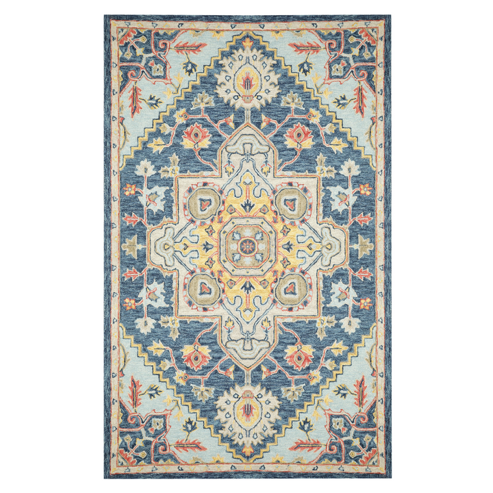 BLUE MULTICOLOR TRADITIONAL CARPET