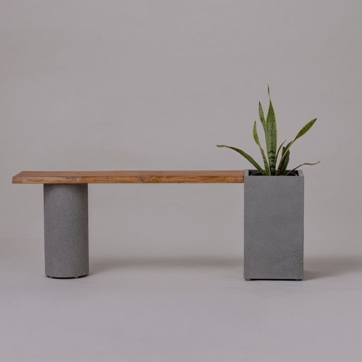 Dot Square Planter Bench