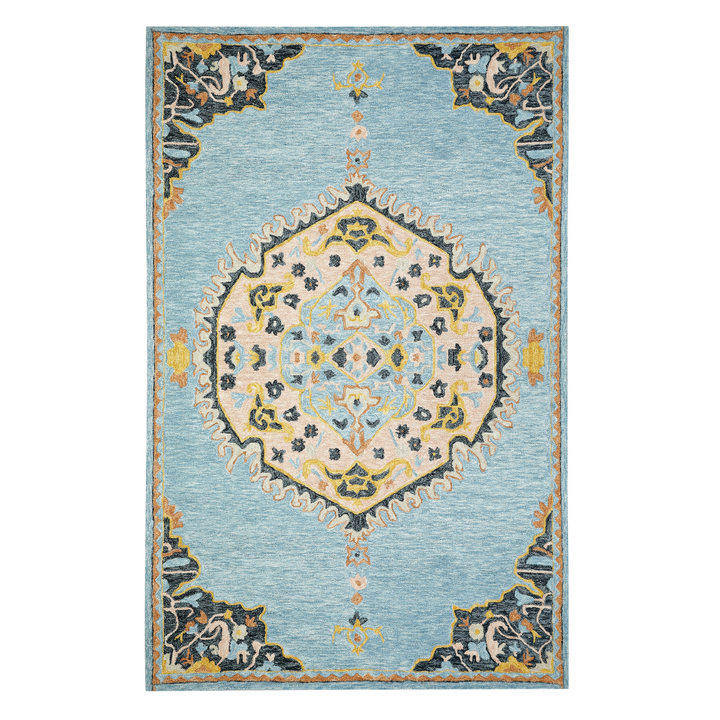 BLUE MULTICOLOR TRADITIONAL CARPET