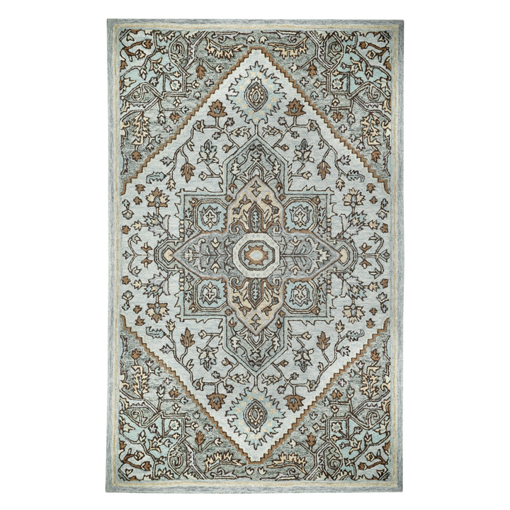 GREY MULTICOLOR TRADITIONAL CARPET