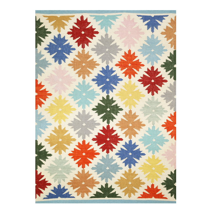 IVORY MULTICOLOR KILIM DHURRIE