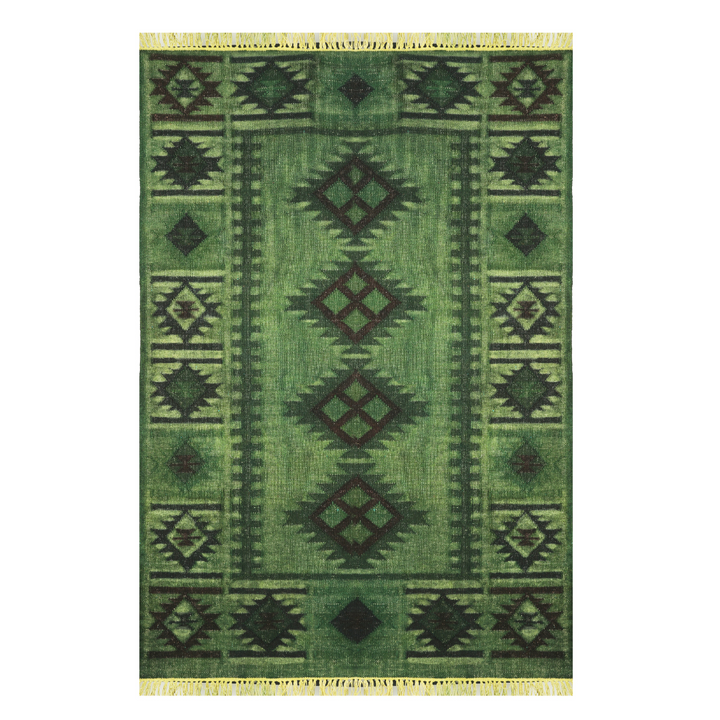 GREEN KILIM DHURRIE