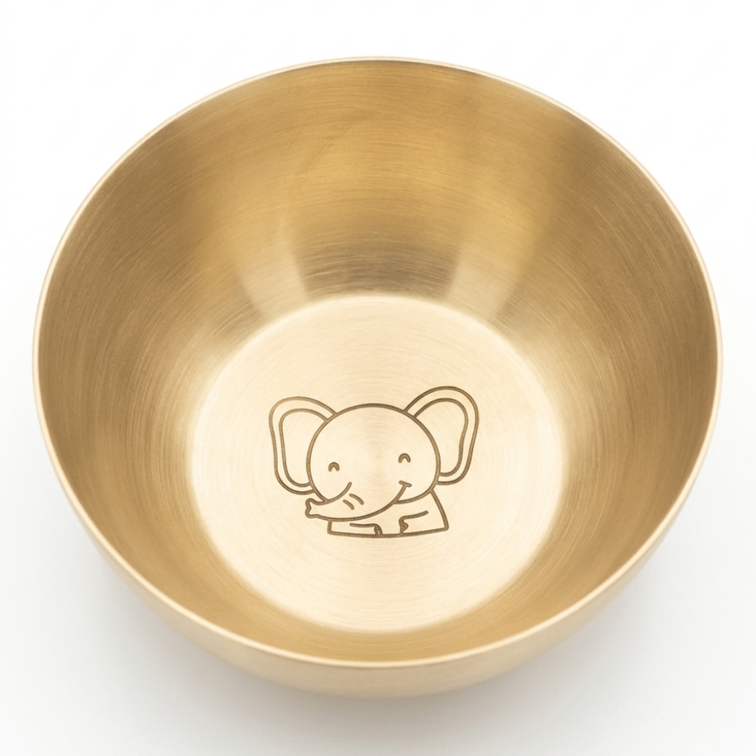Little Jungle Kids Brass Thali Set