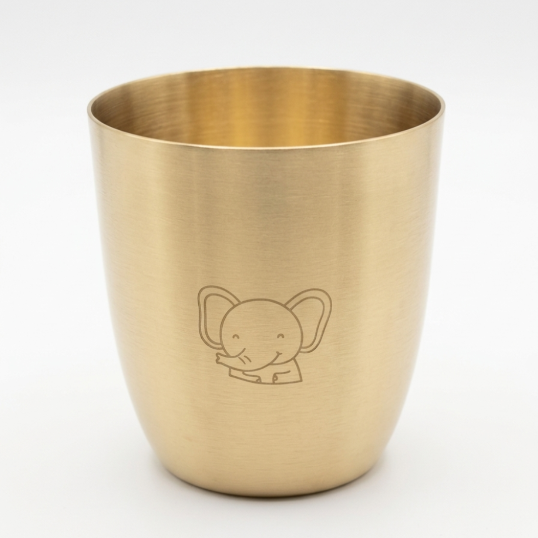 Little Jungle Kids Brass Thali Set