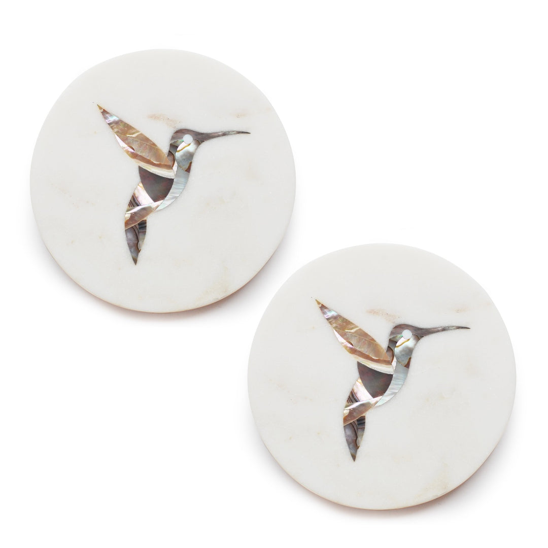 Marble Inlay Coasters Gift Set