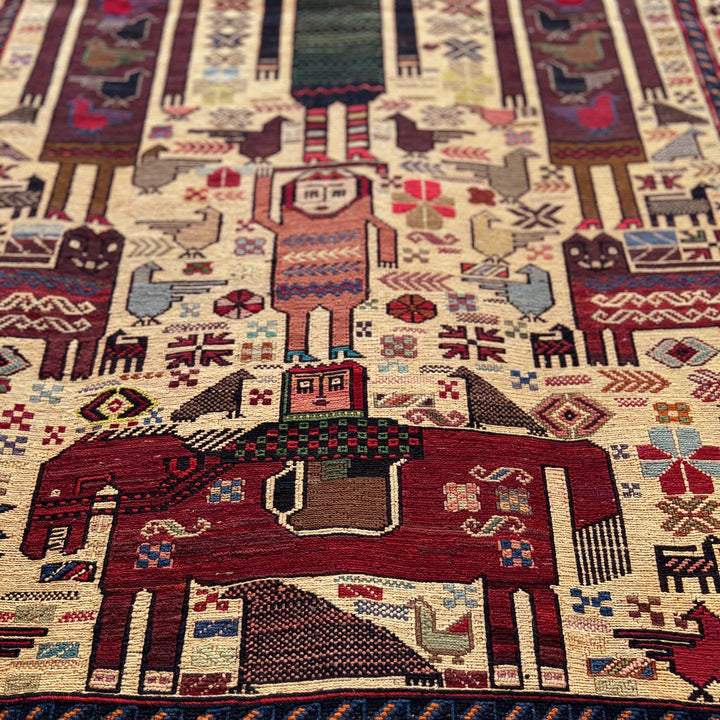 Maliky Tribal One-OF-A-Kind-Afghan Rug