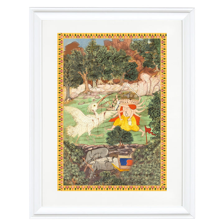 Battle of Ravana and Jatayu Art Print