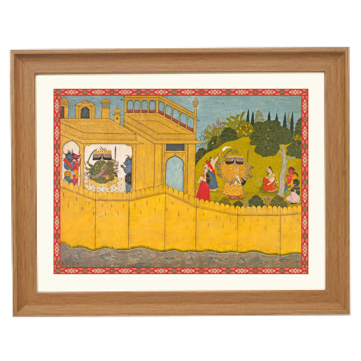 Ravana & Sita Art Print