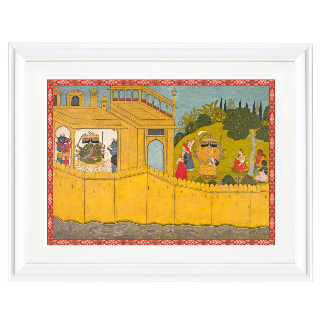 Ravana & Sita Art Print