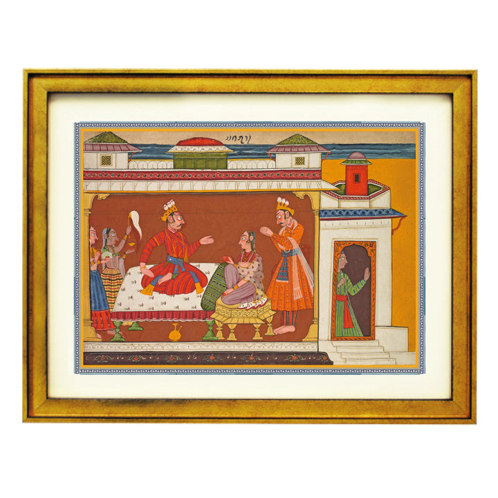 King Dasharatha & Sumantra Art Print