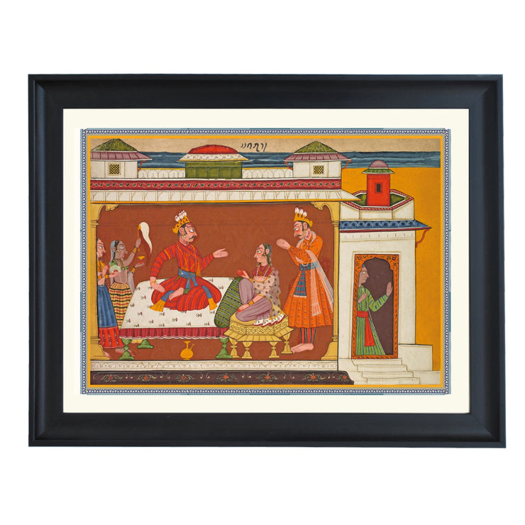 King Dasharatha & Sumantra Art Print