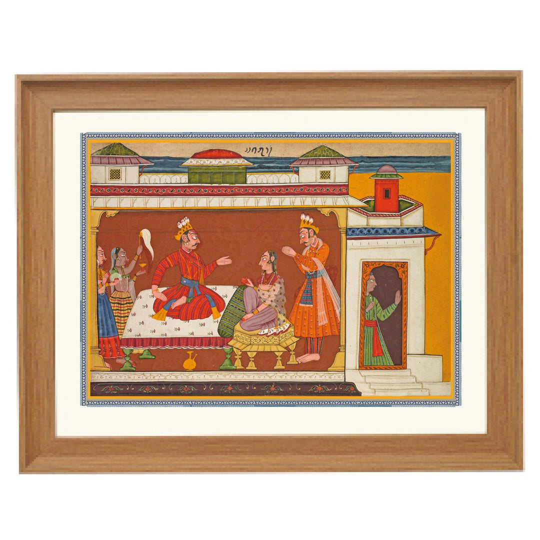 King Dasharatha & Sumantra Art Print