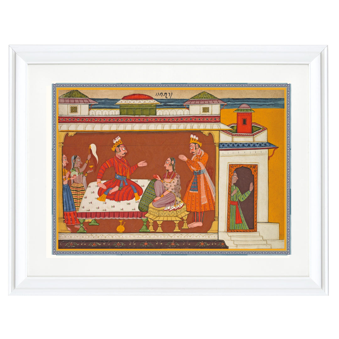 King Dasharatha & Sumantra Art Print