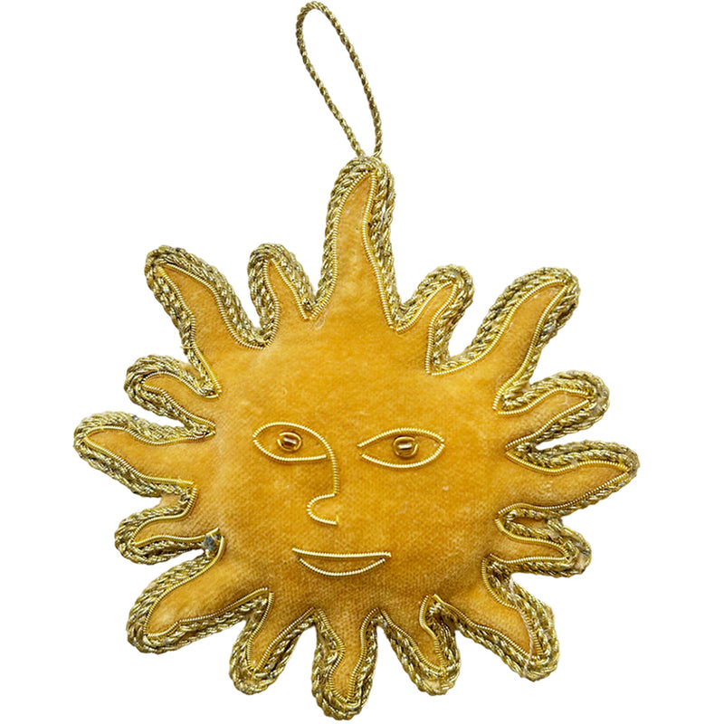 Handmade Sun Christmas Ornament