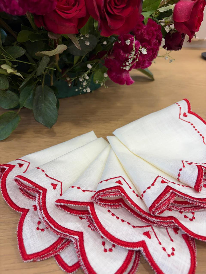 Cocktail Napkins - Hearts