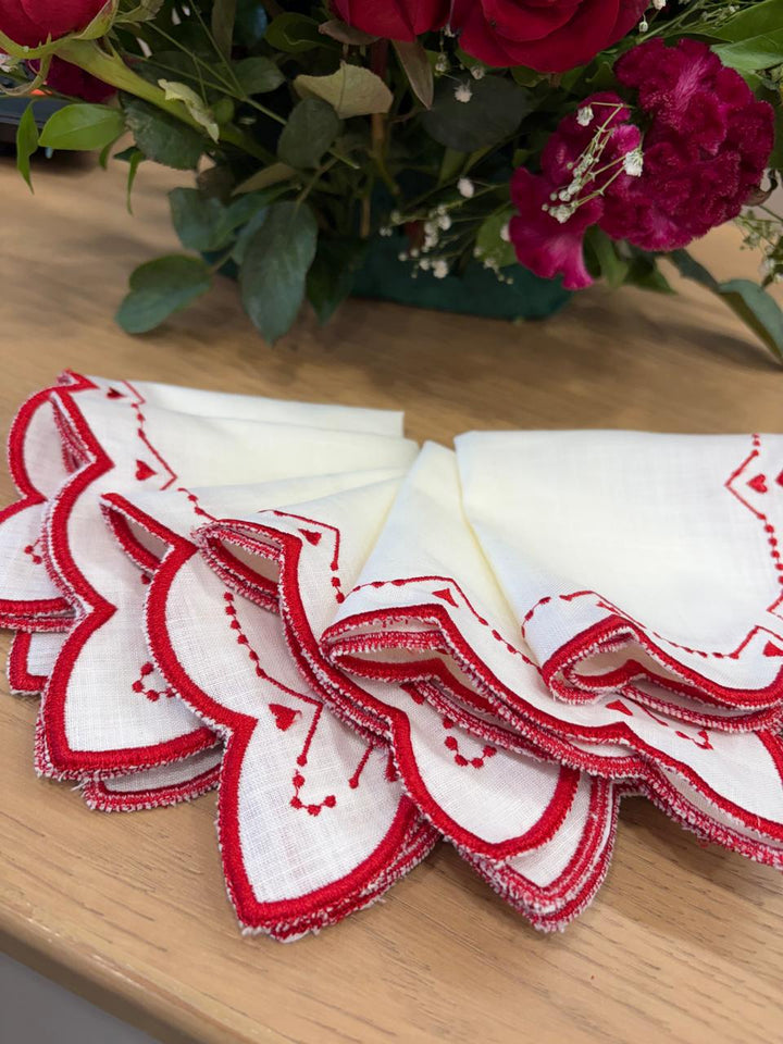 Cocktail Napkins - Hearts