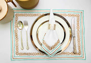 Placemats And Napkins - turquoise