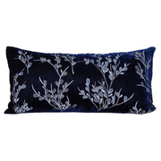 Blue Paisley Embroidered cushion Cover