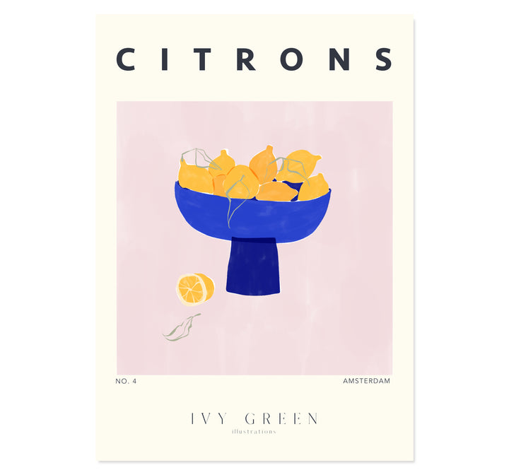 Citrons By Ivy Green Illustrations Art Print