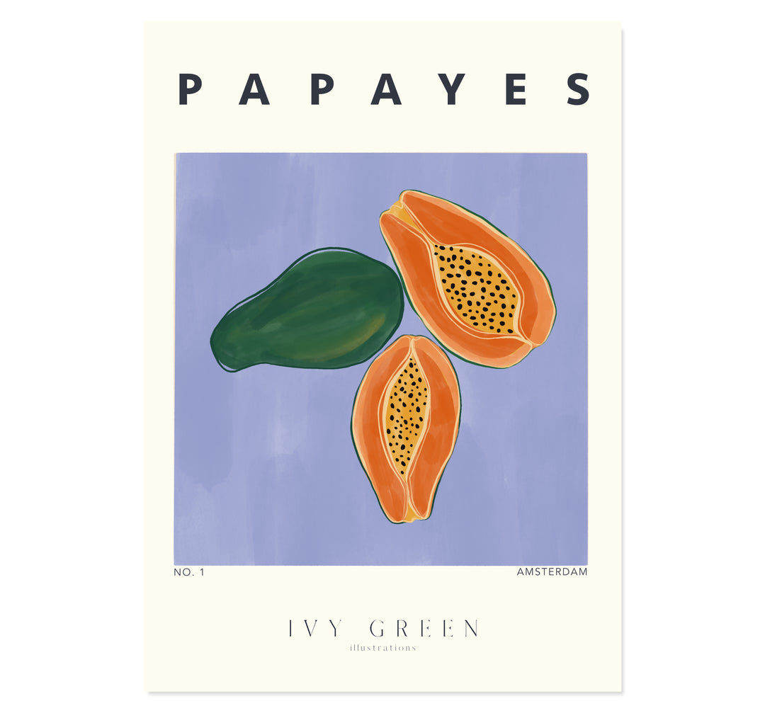 Papayes By Ivy Green Illustrations Art Print