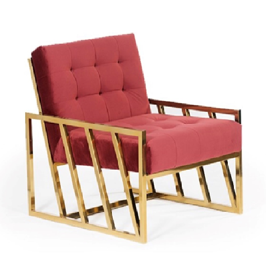 GOLD LOUNGE CHAIR