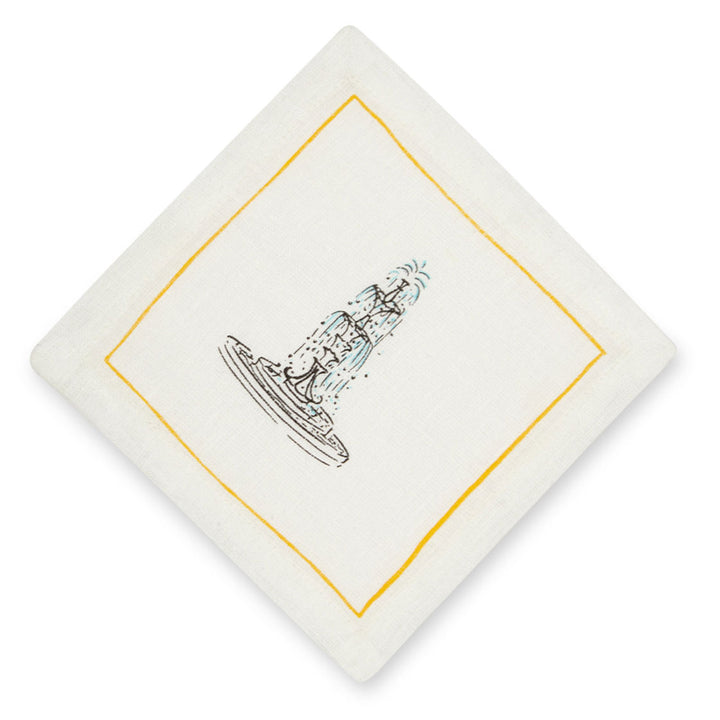 Fountain burst Cocktail Napkin Set of 4