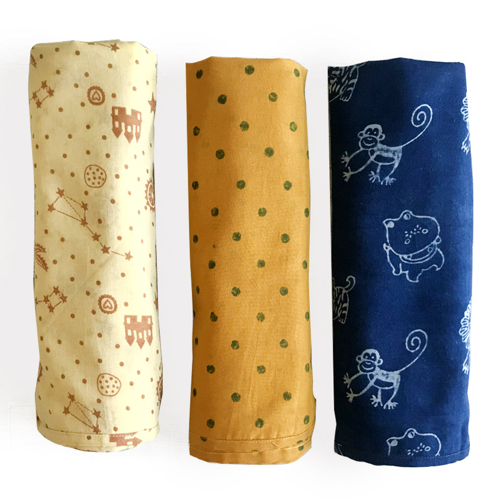 3-PC SWADDLE SET – Ikka Dukka Studio Private Limited.