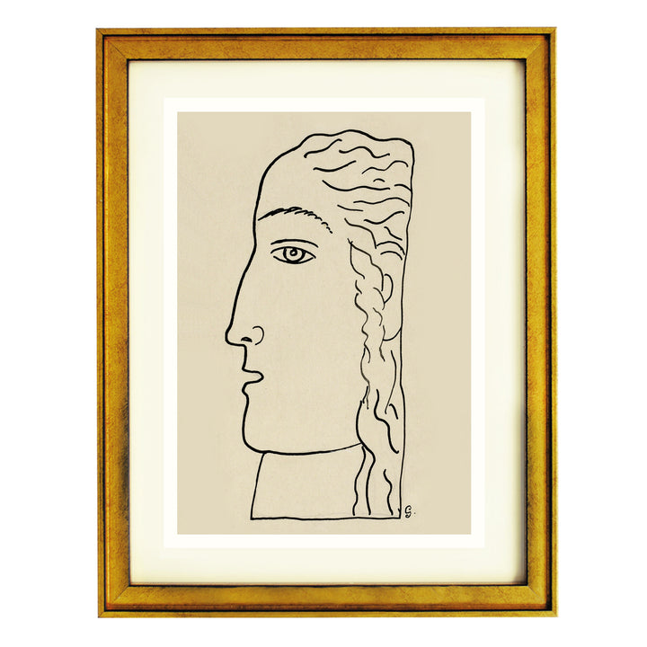 A woman’s head ART PRINT