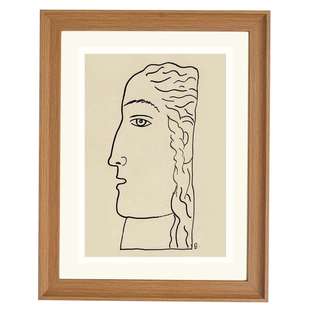 A woman’s head ART PRINT