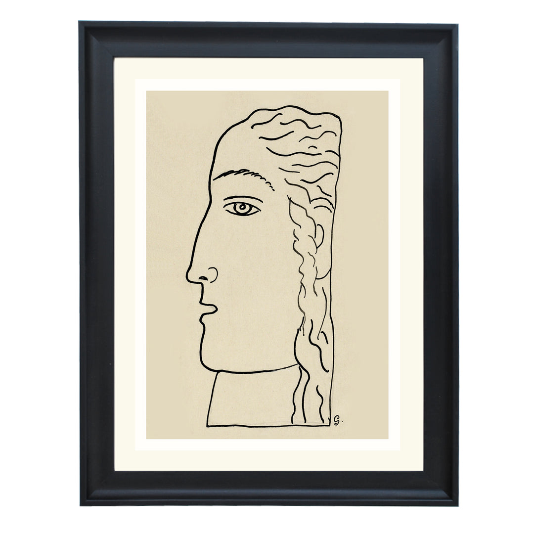 A woman’s head ART PRINT