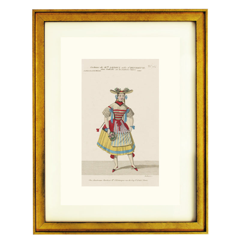 Costume de Melle Leroux role Henriette Art print