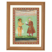 Jahangir and his Father Akbar by Balachand Art Print