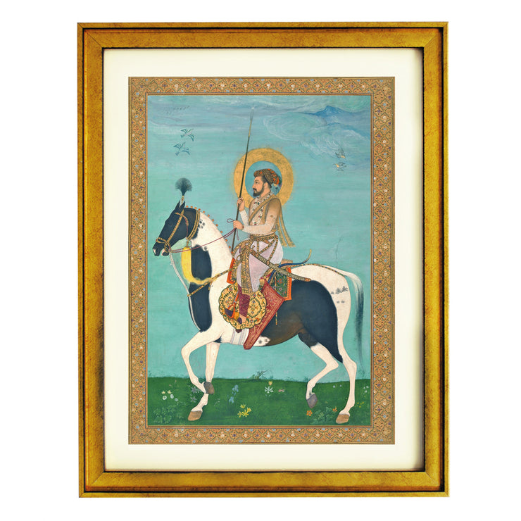 Shah Jahan on Horseback Art Print