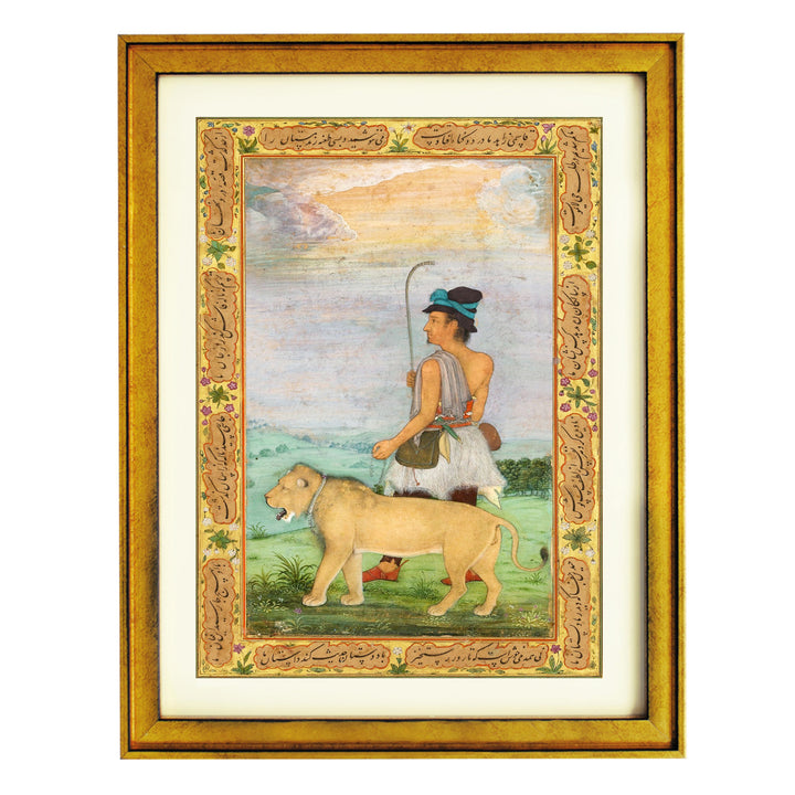 Dervish with a lion Art Print