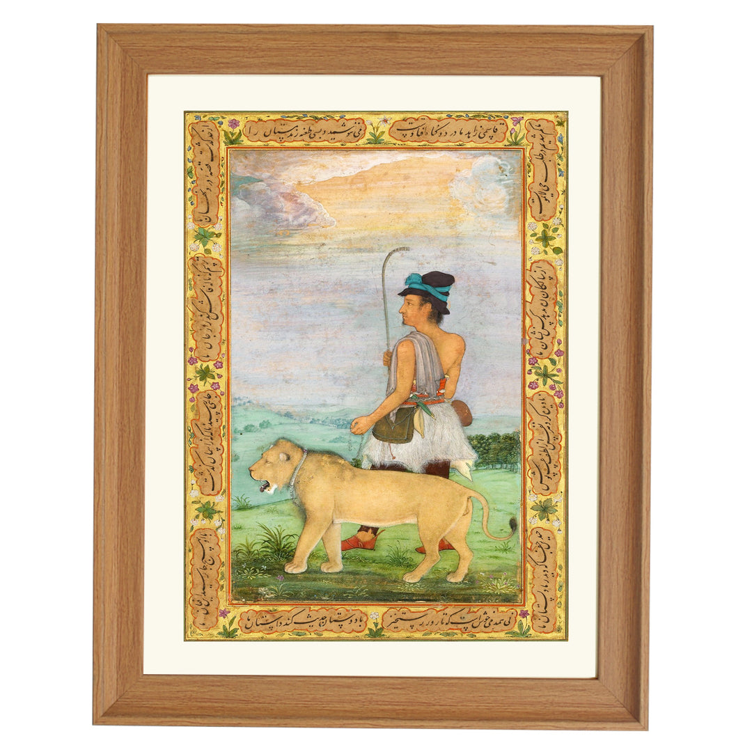 Dervish with a lion Art Print