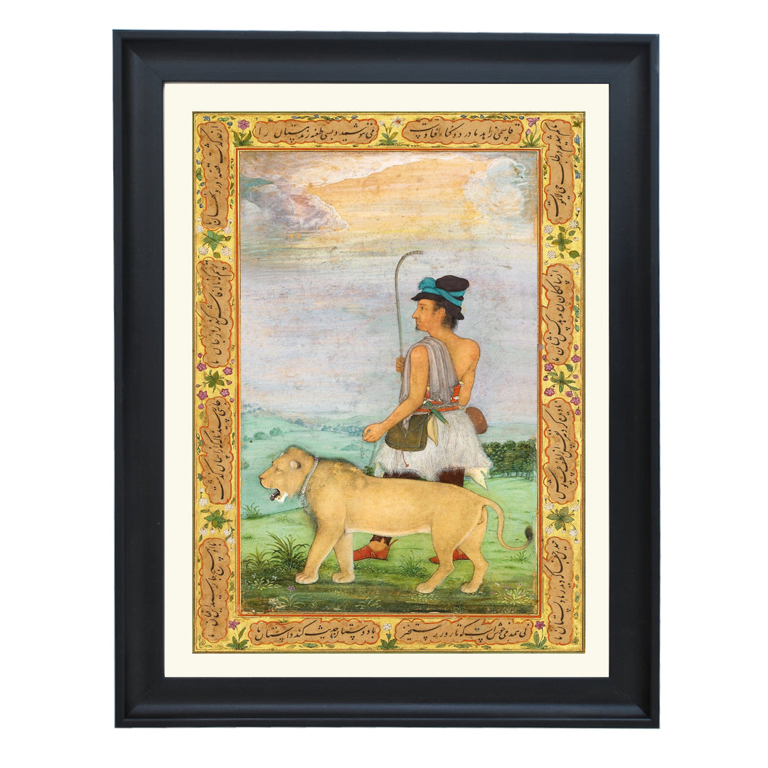 Dervish with a lion Art Print