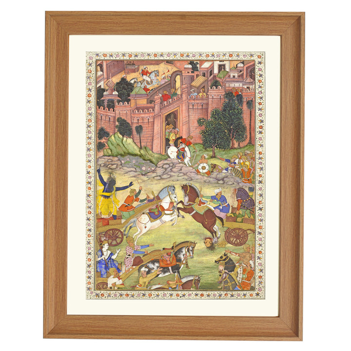 Krishna kills the demon Sri Gala Art Print