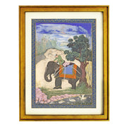 Man on an Elephant Art Print